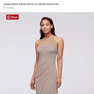 David's bridal, biscotti f15662 dress